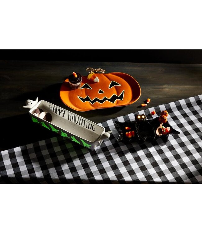 Jack-O-Lantern Glow Platter