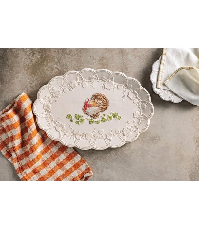 Stoneware Turkey Platter