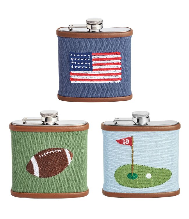 Men's Embroidered Icon Flasks