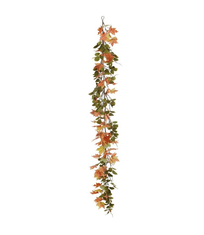 8' Maple Rosehip Garland