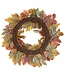 24" Maple/Eucalyptus Leaf Wreath Fall