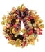 24" Pumpkin/Pine Cone/Maple Wreath Fall
