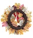 24" Pumpkin/Pine Cone/Maple Wreath Fall