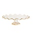 Gold Edge Ruffle Cake Stand