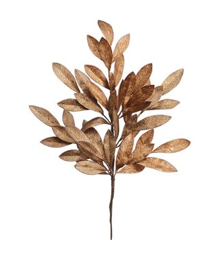 24" Bay Leaf Spray Copper Gold