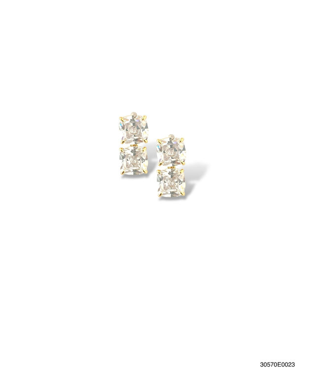 THEIA JEWELRY Clair Double Drop Earrings