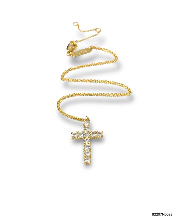 THEIA JEWELRY Julia Cross Necklace