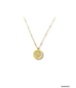 THEIA JEWELRY Gabrielle Short Cross Disc Necklace