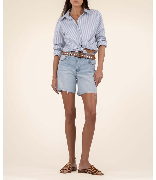 KUT FROM THE KLOTH Hailey High Rise Short with Raw Hem