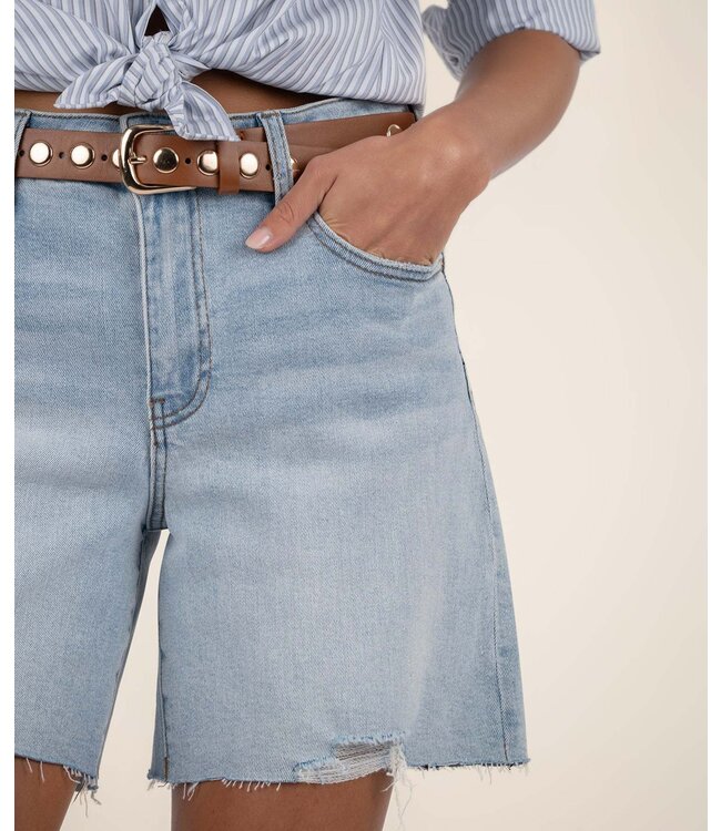 KUT FROM THE KLOTH Hailey High Rise Short with Raw Hem