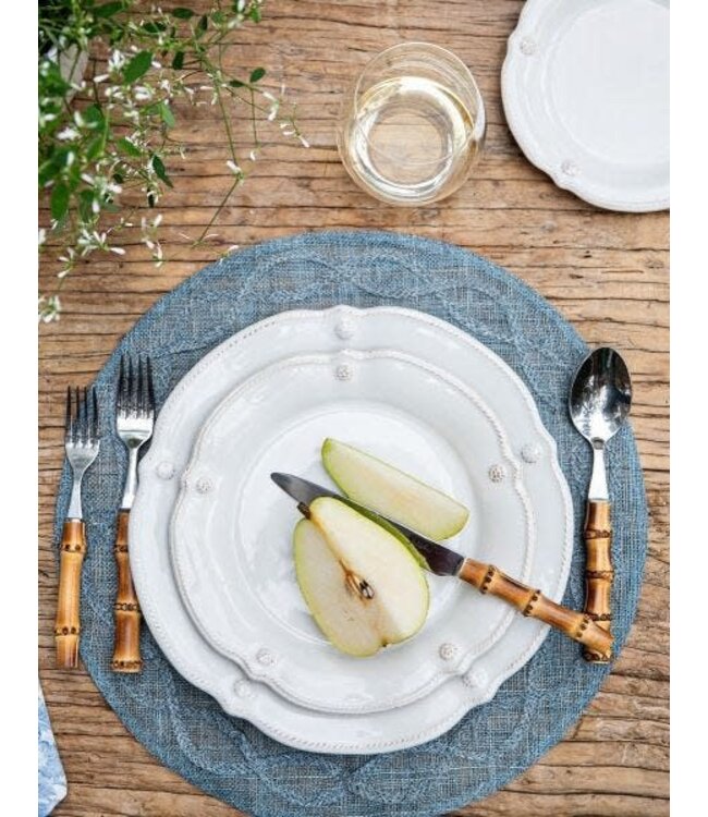 JULISKA Berry & Thread Whitewash Flared Dessert/Salad Plate