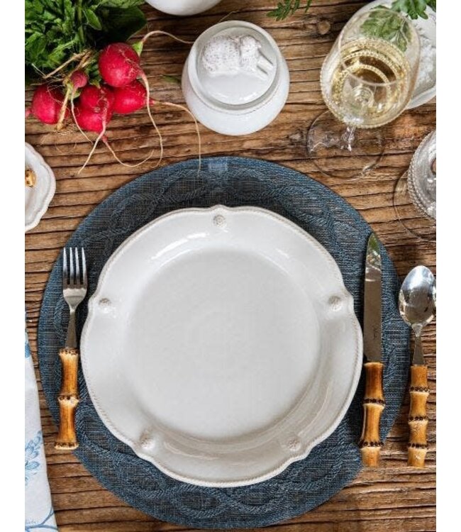 JULISKA Berry & Thread Whitewash Flared Dinner Plate