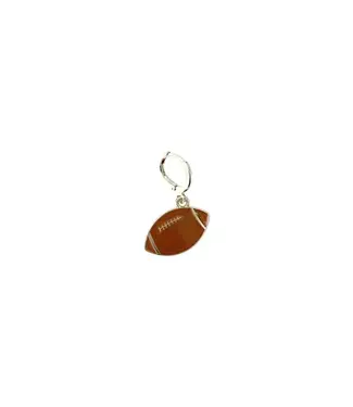 Gold Football Pendant Scarf Charm - Football