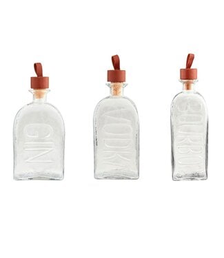 Embossed Glass Decanters