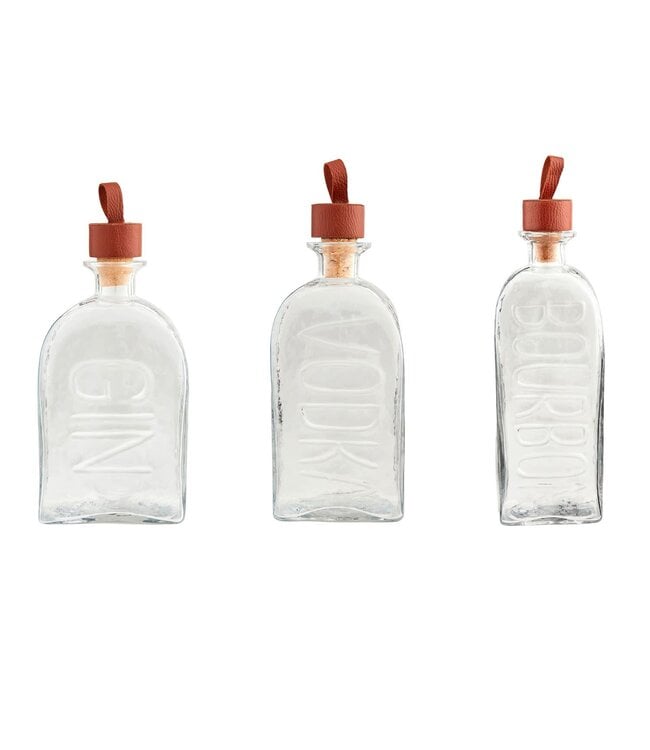 Embossed Glass Decanters