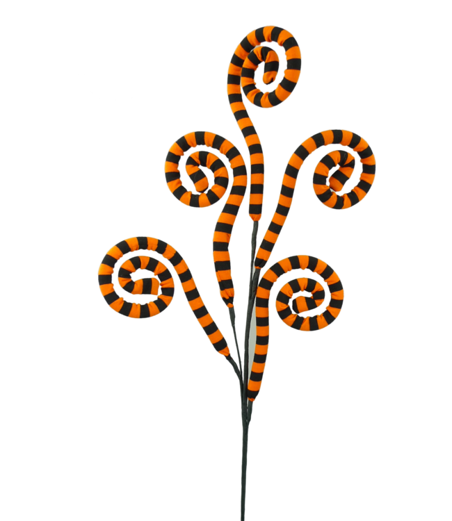Fabric Stripe Spiral Curly Spray