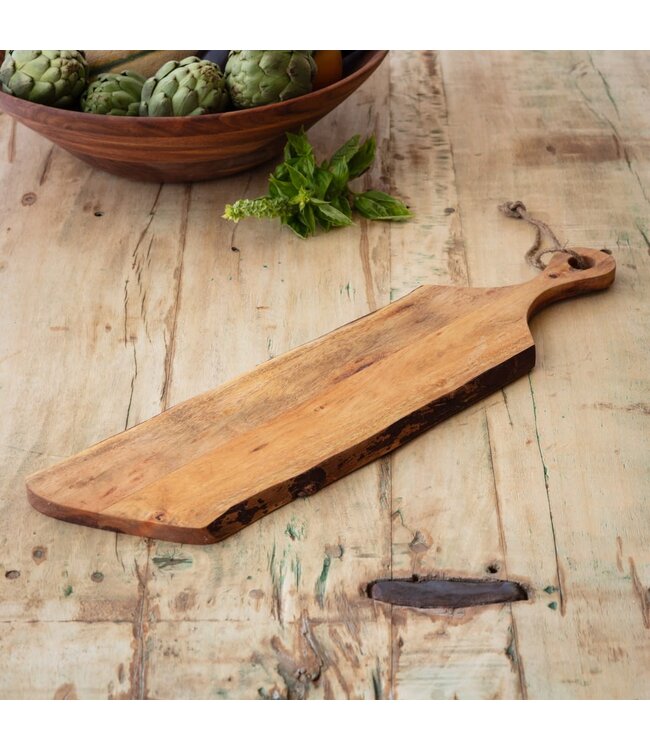 Wooden Live Edge Baguette Board
