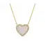 My Heart is Yours, Shell Pave Heart Necklace