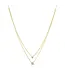 Double Layer Appeal Framed CZ Necklace