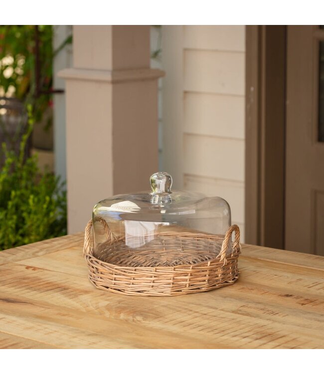 Large Cloche Covered Basket