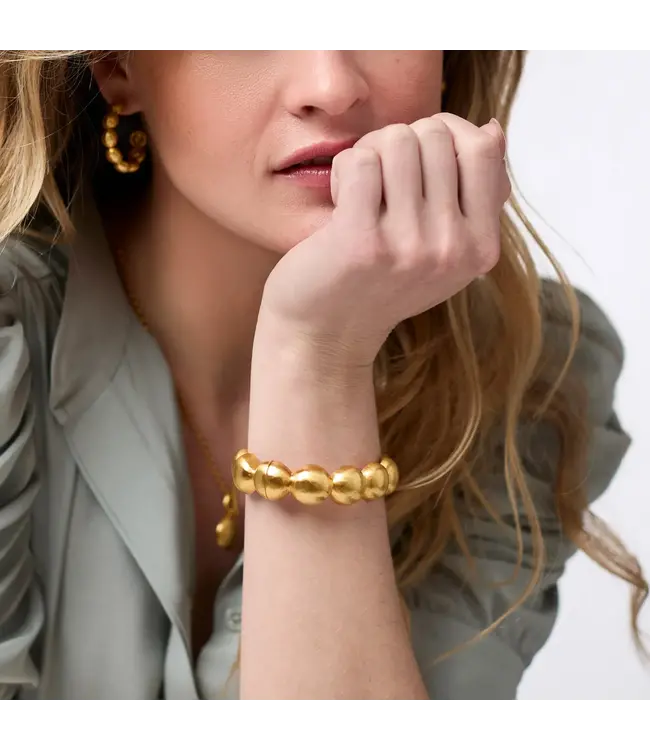 JULIE VOS Solara Nova Hinge Bangle Gold