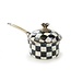 MACKENZIE CHILDS Courtly Check Enamel 1 Quart  Saucepan