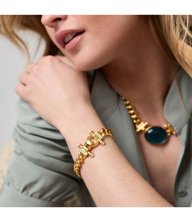 JULIE VOS Dolce Demi Link Bracelet Pearl