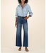 KUT FROM THE KLOTH Meg High Rise Fab Ab Wide Leg Raw Hem