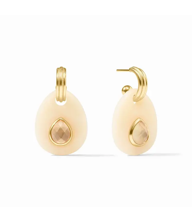 JULIE VOS Carnaby Hoop & Charm Earring