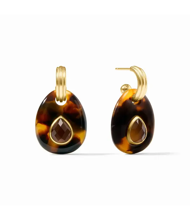 JULIE VOS Carnaby Hoop & Charm Earring