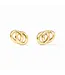 JULIE VOS Dolce Link Stud Gold