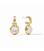 JULIE VOS Rainbow Hoop & Charm Earring