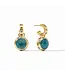 JULIE VOS Rainbow Hoop & Charm Earring