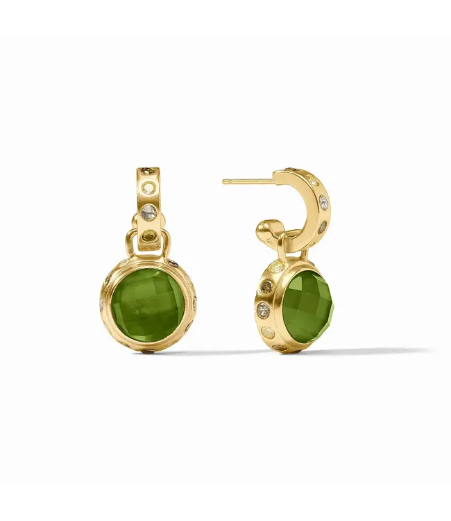 JULIE VOS Rainbow Hoop & Charm Earring