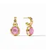 JULIE VOS Rainbow Hoop & Charm Earring