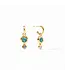 JULIE VOS Rainbow Duo Hoop & Charm Earring