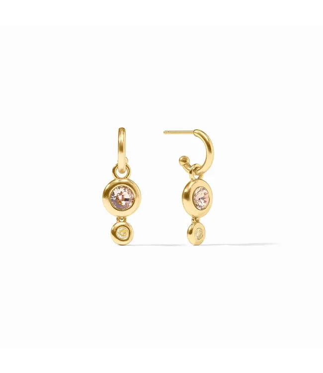 JULIE VOS Rainbow Duo Hoop & Charm Earring