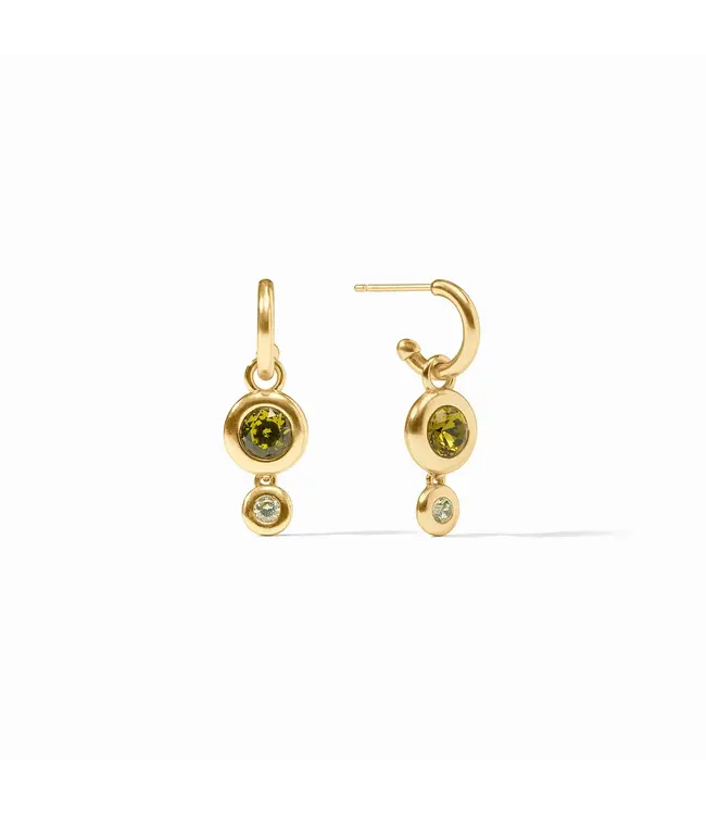 JULIE VOS Rainbow Duo Hoop & Charm Earring