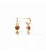 JULIE VOS Rainbow Duo Hoop & Charm Earring