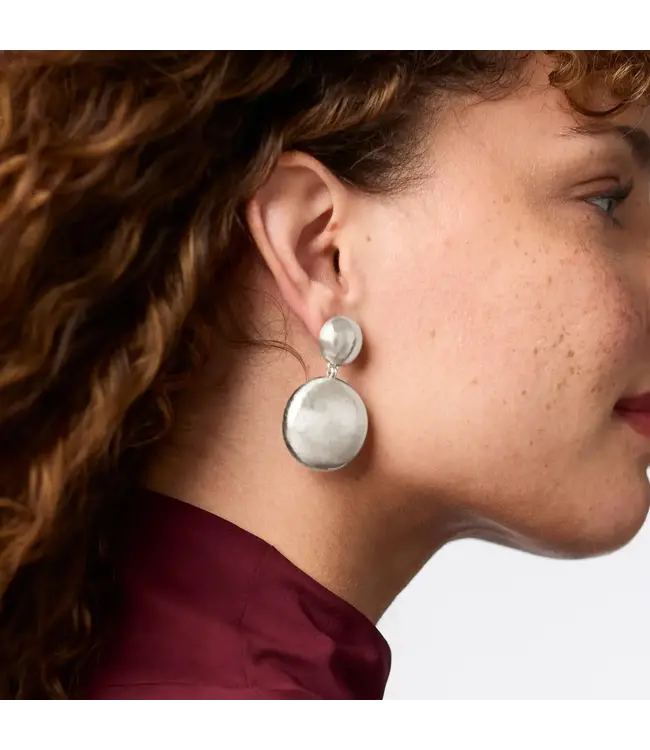 JULIE VOS Solara Statement Earring Silver