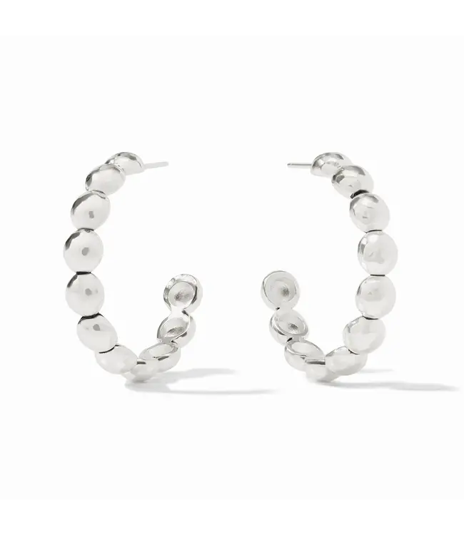 JULIE VOS Solara Nova Hoop Silver