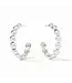 JULIE VOS Solara Nova Hoop Silver