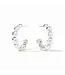 JULIE VOS Solara Nova Hoop Silver