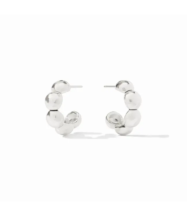 JULIE VOS Solara Nova Hoop Silver
