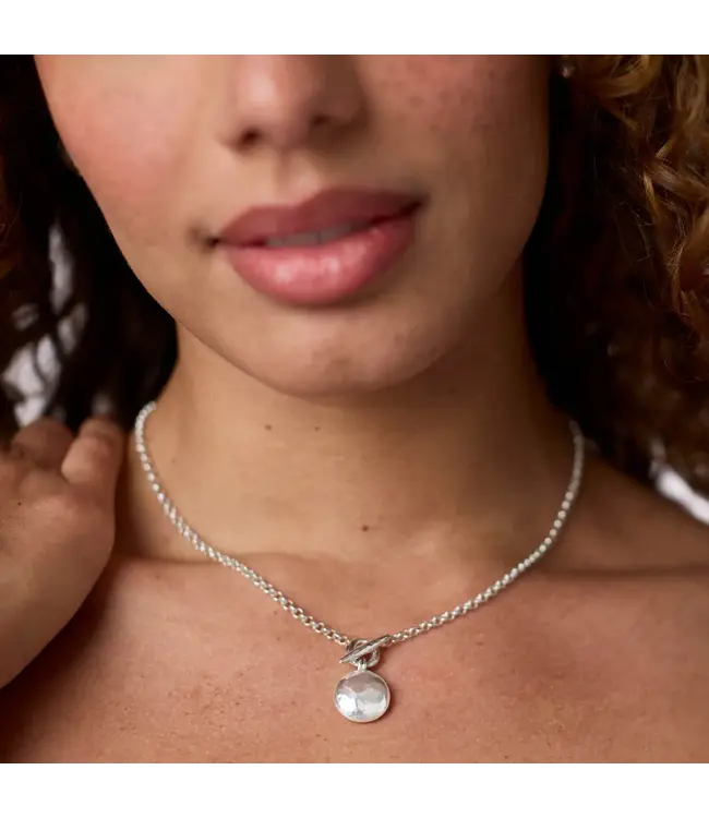 JULIE VOS Solara Delicate Necklace Silver