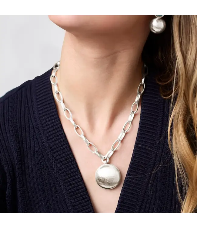 JULIE VOS Solara Necklace Silver