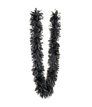 9' Fringe Garland Black