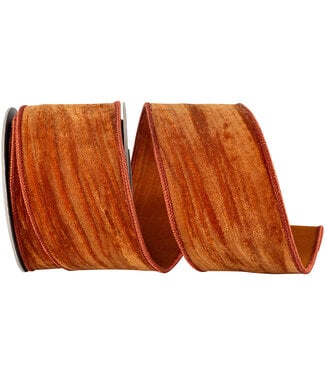 2-1/2 Inch Crushed Velvet Touch Deluxe Wired Edge Ribbon