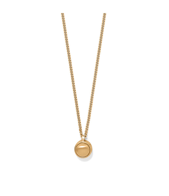 BRIGHTON Contempo Nuevo Petite Dome Necklace Gold