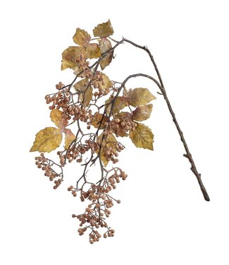 31" Berry Hanging Spray  Brown